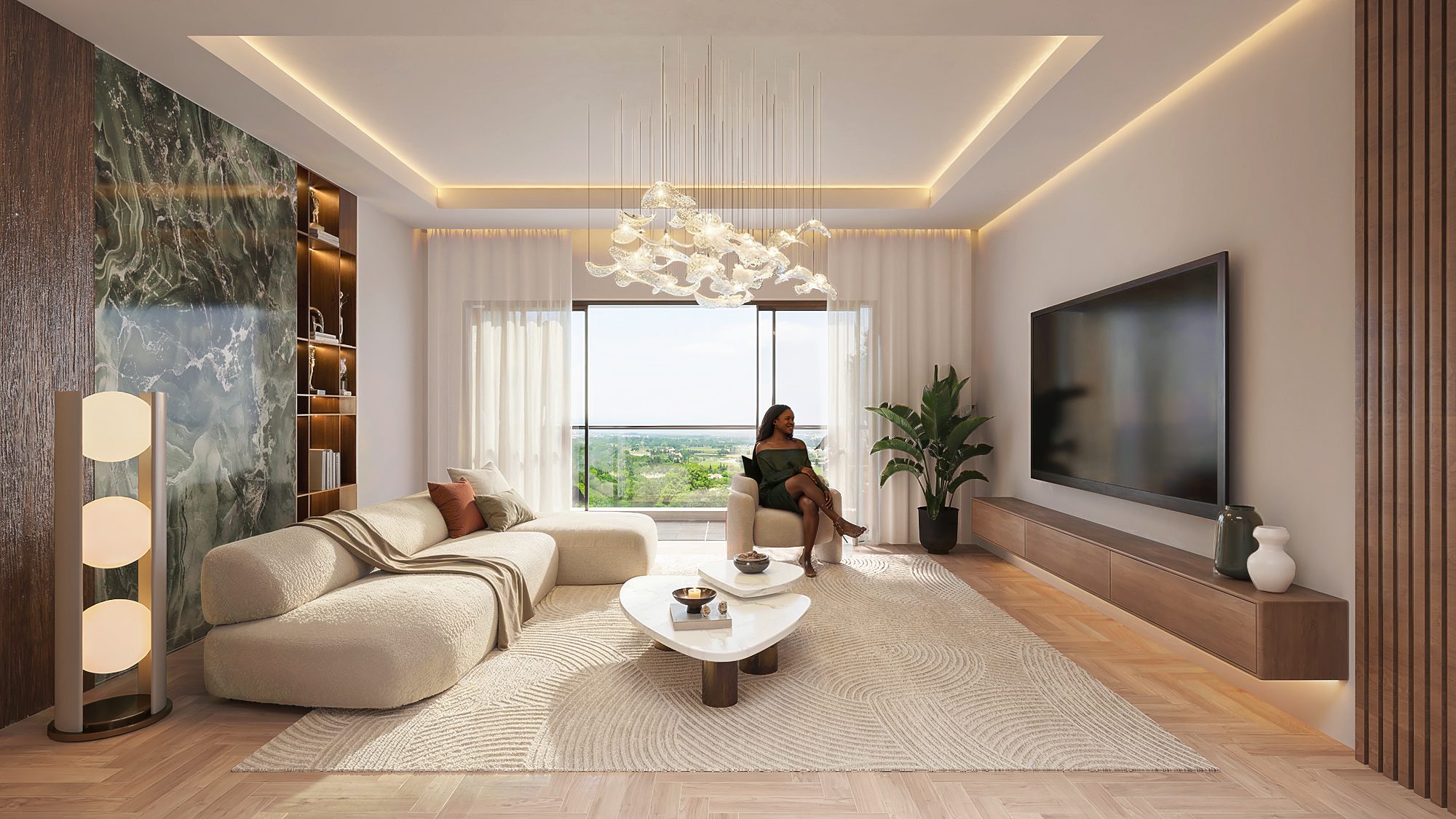 01. 3BR Living Room