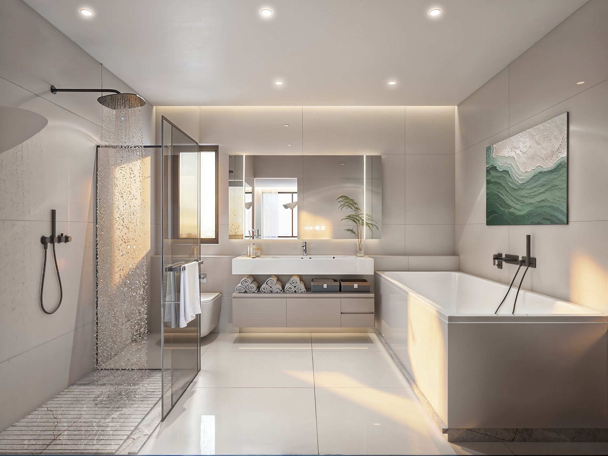 10. 3BR Duplex Master Bathroom